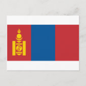 Flagge_der_Mongolei Postkarte (Vorderseite)