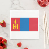 Flagge der Mongolei Serviette (Beispiel)