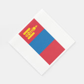 Flagge der Mongolei Serviette (Ecke)