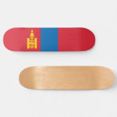 Flagge der Mongolei Skateboard (Horizontal)