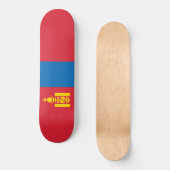 Flagge der Mongolei Skateboard (Vorderseite)