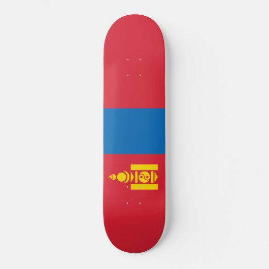 Flagge der Mongolei Skateboard (Vorderseite)