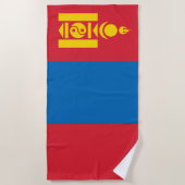 Flagge der Mongolei Strandtuch (Vorderseite)