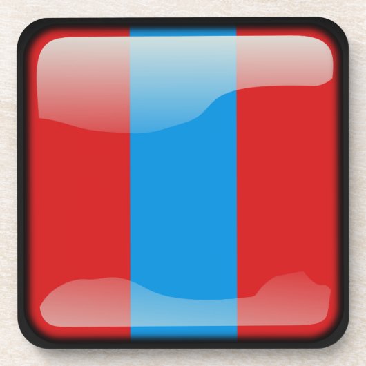 Flagge der Mongolei Untersetzer (Vorderseite)
