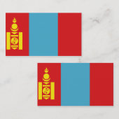 Flagge der Mongolei Visitenkarten Visitenkarte (Vorne/Hinten)