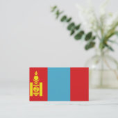 Flagge der Mongolei Visitenkarten Visitenkarte (Stehend Vorderseite)