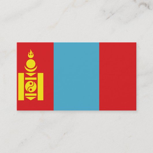 Flagge der Mongolei Visitenkarten Visitenkarte (Vorderseite)