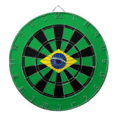 Flagge der multi Ring-Kunst Brasiliens Dartscheibe (vorne)