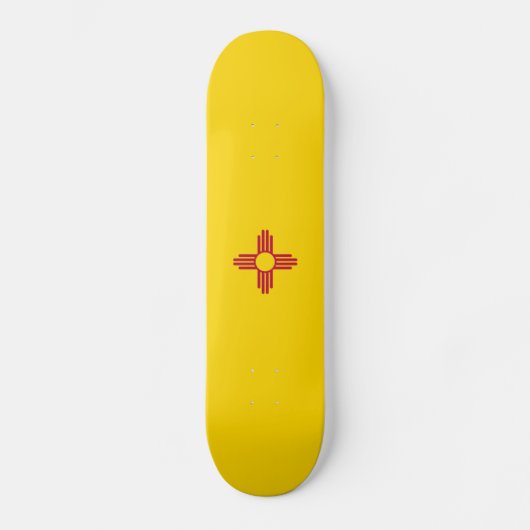 Flagge der New Mexiko-Skateboard-Plattform Skateboard (Vorderseite)