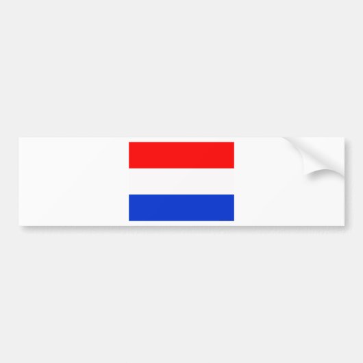 Flagge der Niederlande Autoaufkleber (Vorne)