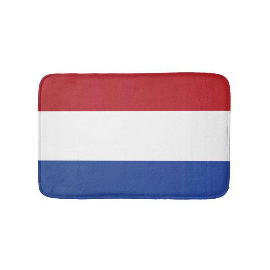 Flagge der Niederlande Badematte (Vorderseite)