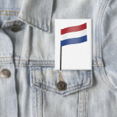 Flagge der Niederlande Button (Insitu)