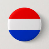 Flagge der Niederlande Button (Vorderseite)