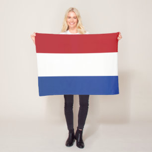 Flagge der Niederlande Fleecedecke