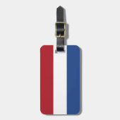 Flagge der Niederlande Gepäckanhänger (Vorderseite vertikal)