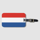 Flagge der Niederlande Gepäckanhänger (Vorderseite (Horizontal))