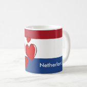 Flagge der Niederlande Kaffeetasse (VorderseiteRechts)