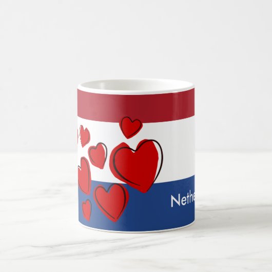 Flagge der Niederlande Kaffeetasse (Mittel)