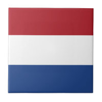 Flagge der Niederlande Keramik Tile