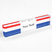 Flagge der Niederlande Namensplakette