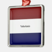 Flagge der Niederlande Ornament Aus Metall (Links)
