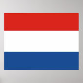 Flagge der Niederlande Poster (Vorne)