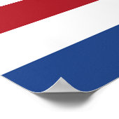 Flagge der Niederlande Poster (Ecke)