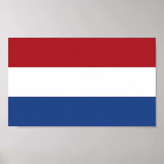 Flagge der Niederlande Poster (Vorne)