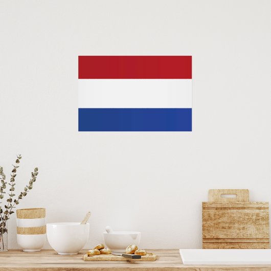 Flagge der Niederlande Poster (Küche)