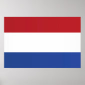 Flagge der Niederlande Poster (Vorne)