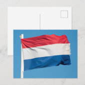 Flagge der Niederlande Postkarte (Vorne/Hinten)