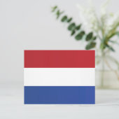 Flagge der Niederlande Postkarte (Stehend Vorderseite)