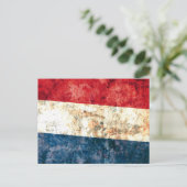 Flagge der Niederlande Postkarte (Stehend Vorderseite)