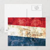 Flagge der Niederlande Postkarte (Vorne/Hinten)