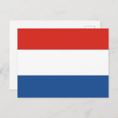 Flagge der Niederlande Postkarte (Vorne/Hinten)