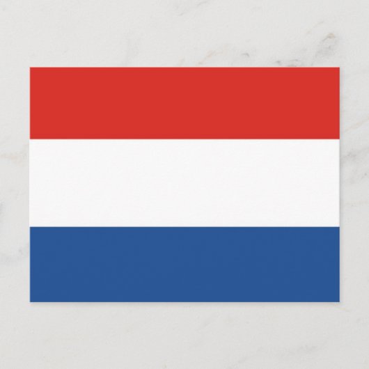 Flagge der Niederlande Postkarte (Vorderseite)