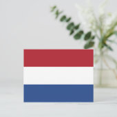 Flagge der Niederlande Postkarte (Stehend Vorderseite)