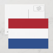 Flagge der Niederlande Postkarte (Vorne/Hinten)