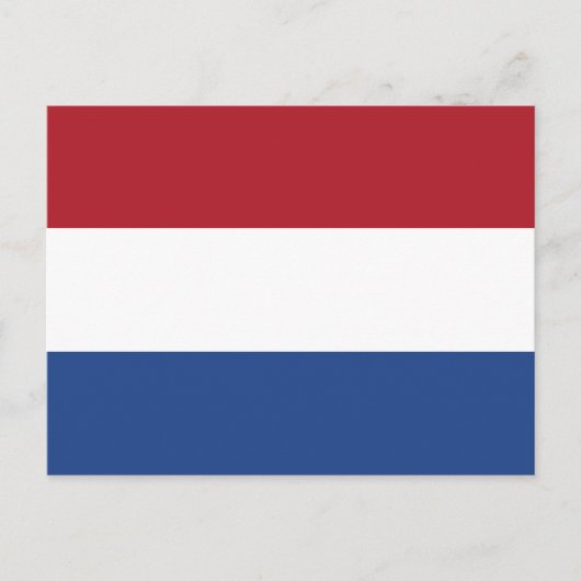 Flagge der Niederlande Postkarte (Vorderseite)