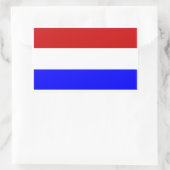 Flagge der Niederlande Rechteckiger Aufkleber (Tasche)