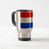 Flagge der Niederlande Reisebecher (Vorderseite Links)