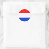 Flagge der Niederlande Runder Aufkleber (Tasche)