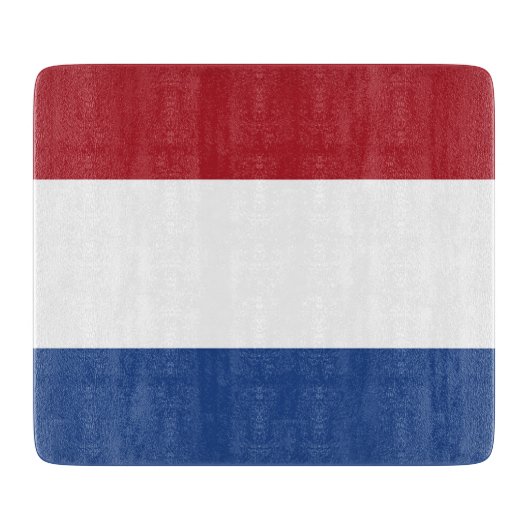Flagge der Niederlande Schneidebrett (Vorderseite)