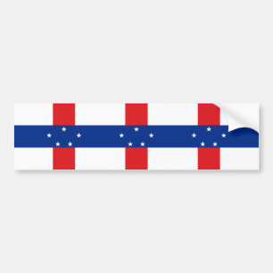 Flagge der Niederländischen Antillen Autoaufkleber