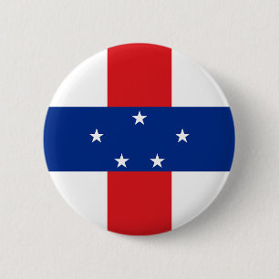Flagge der Niederländischen Antillen Button