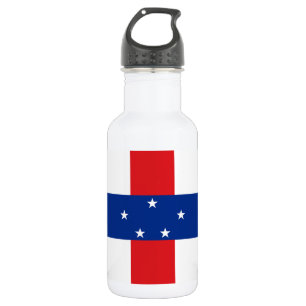 Flagge der Niederländischen Antillen Edelstahlflasche