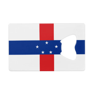 Flagge der Niederländischen Antillen Geldbeutel Flaschenöffner