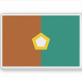 Flagge der Ninilchik-Völker, USA Aufkleber (Vorderseite)