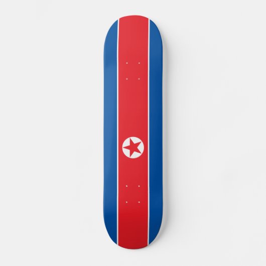 Flagge der Nordkorea-Skateboard-Plattform Skateboard (Vorderseite)