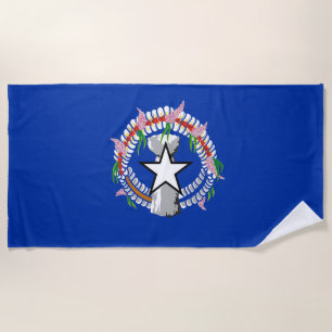 Flagge der Nördlichen Marianen Strandtuch